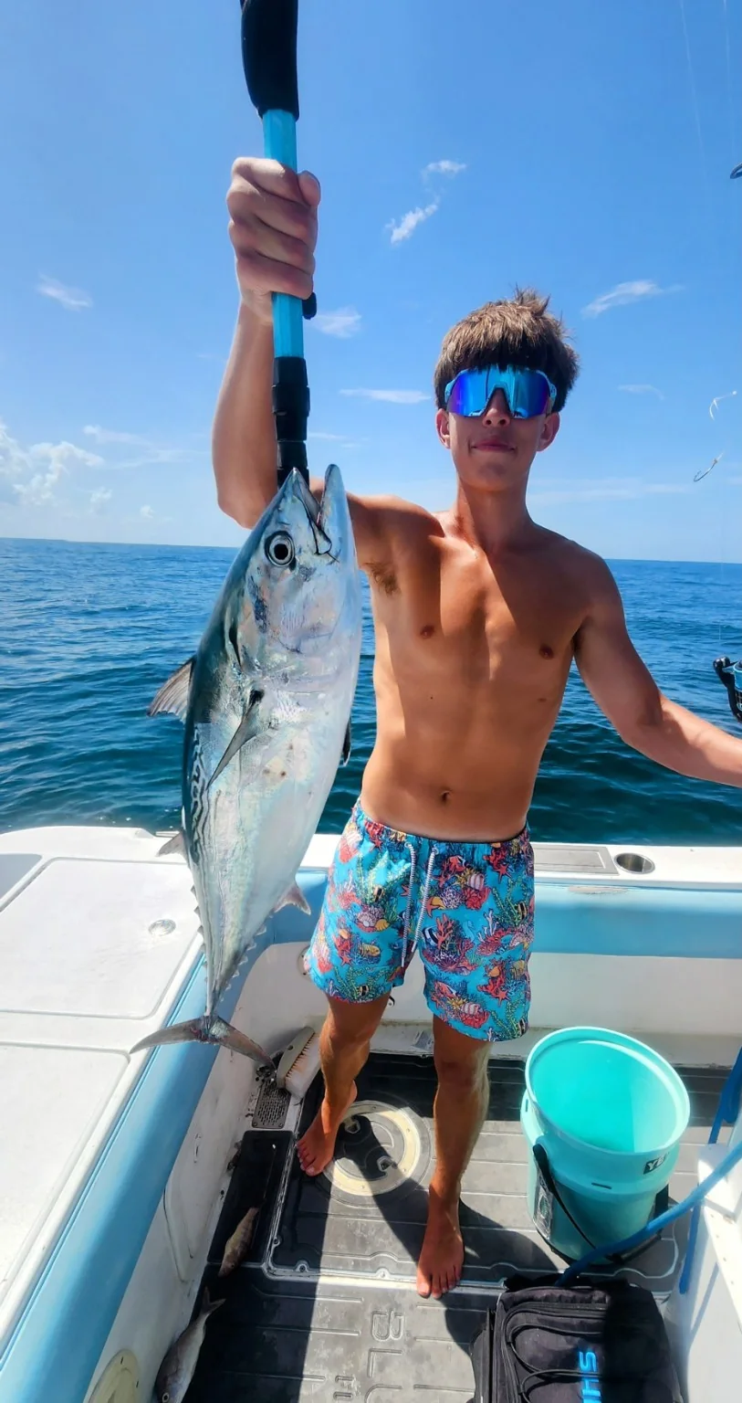 Fishing group with their catch
